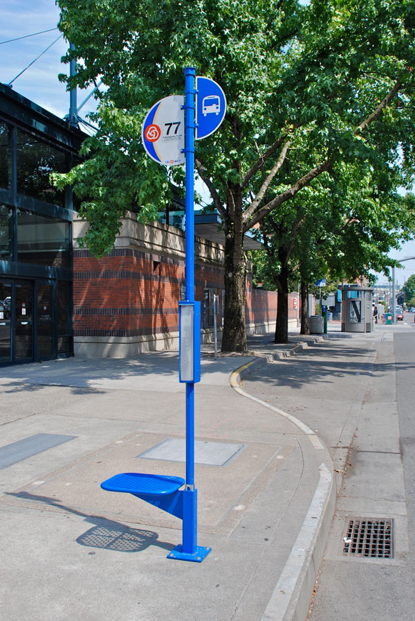 Bus Stop Pole Sign Detroit, MI